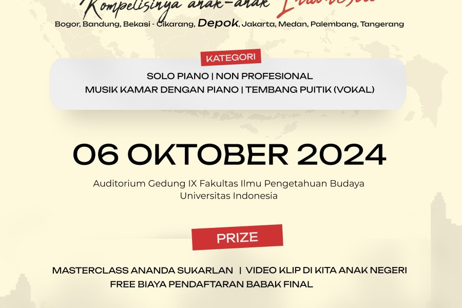 Guidelines Kompetisi Piano Nusantara Plus, Kita Cermati Yuk!