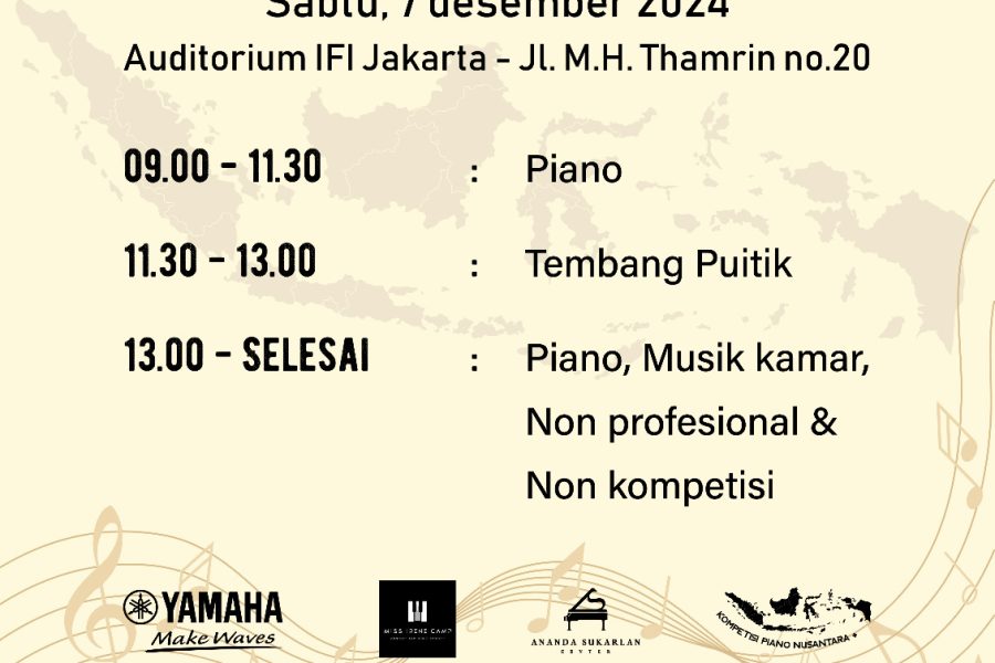 Masih Ada Kesempatan Jadi Juara Kompetisi Piano Nusantara Plus loh!